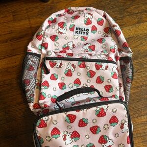 Hello Kitty Strawberry Backpack & Lunch Bag